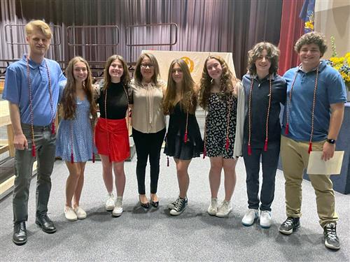 Students and teacher